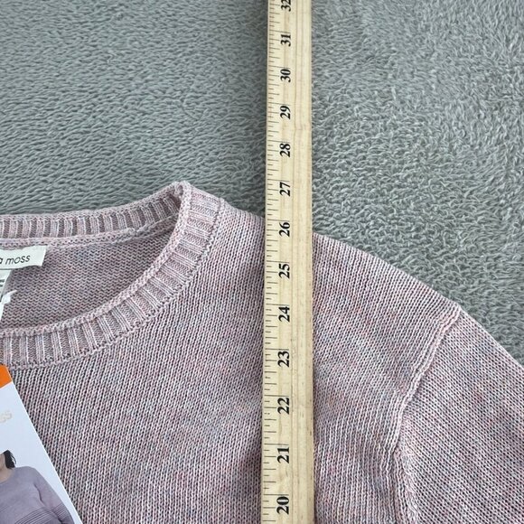 Ella Moss Womens Pink & Purple Gradient Stripe Sweater XXL Cotton Blend NWT 2047 - Picture 5 of 8